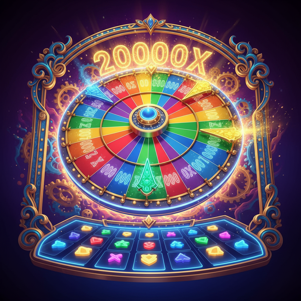 Schermata con moltiplicatori estremi di Crazy Time fino a 20000x la puntata